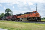 BNSF 9119 leads a coal train north